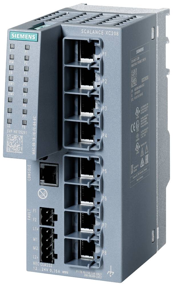 Siemens 6AG12080BA007AC2 6AG1208-0BA00-7AC2 Industrial Ethernet Switch