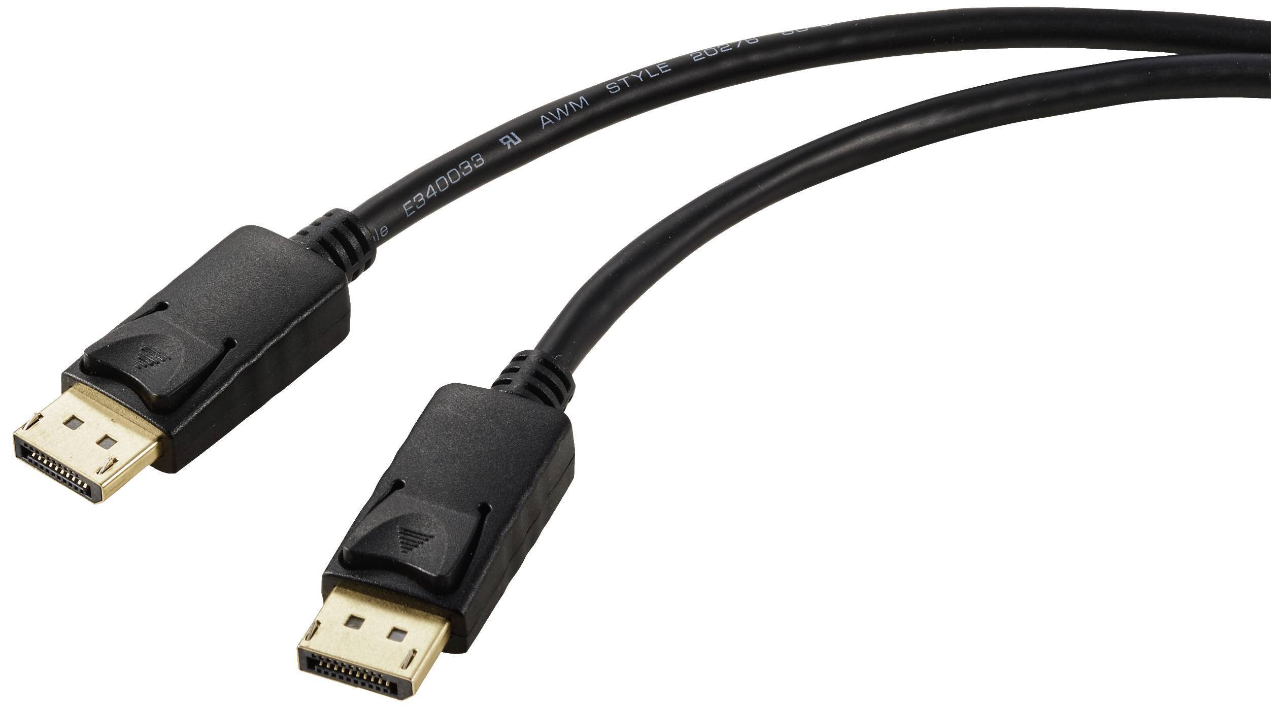 Renkforce DisplayPort Aansluitkabel DisplayPort-stekker, DisplayPort-stekker 2.00 m Zwart DisplayPort-kabel