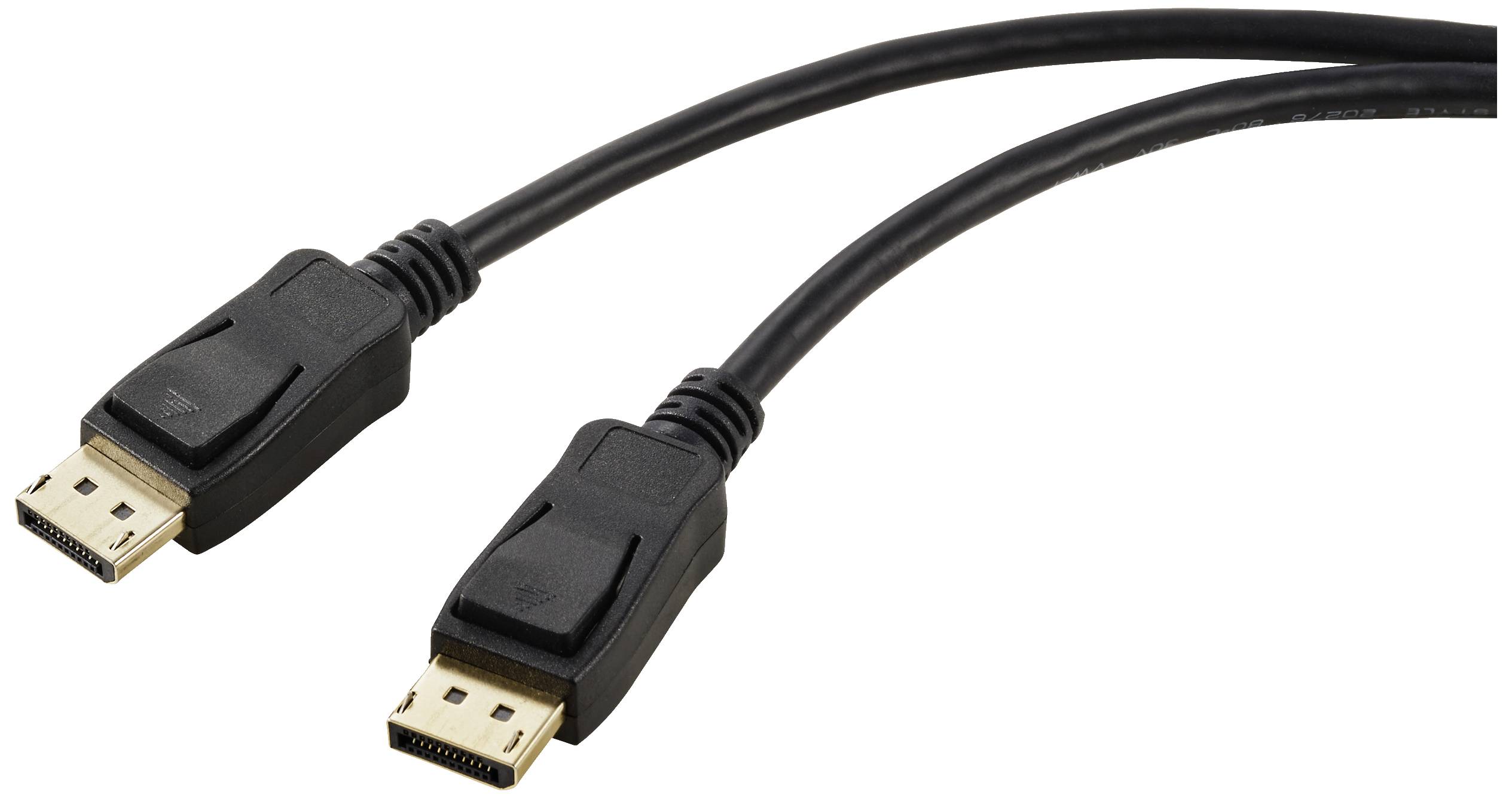 Renkforce DisplayPort Aansluitkabel DisplayPort-stekker, DisplayPort-stekker 2.00 m Zwart UHD 8K @ 60 Hz DisplayPort-kab