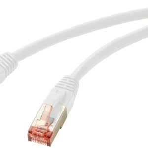 Renkforce RF-5771886 RJ45 Netwerkkabel, patchkabel CAT 6 S/FTP 1.50 m Computer-grijs Halogeenvrij 1 stuk(s)