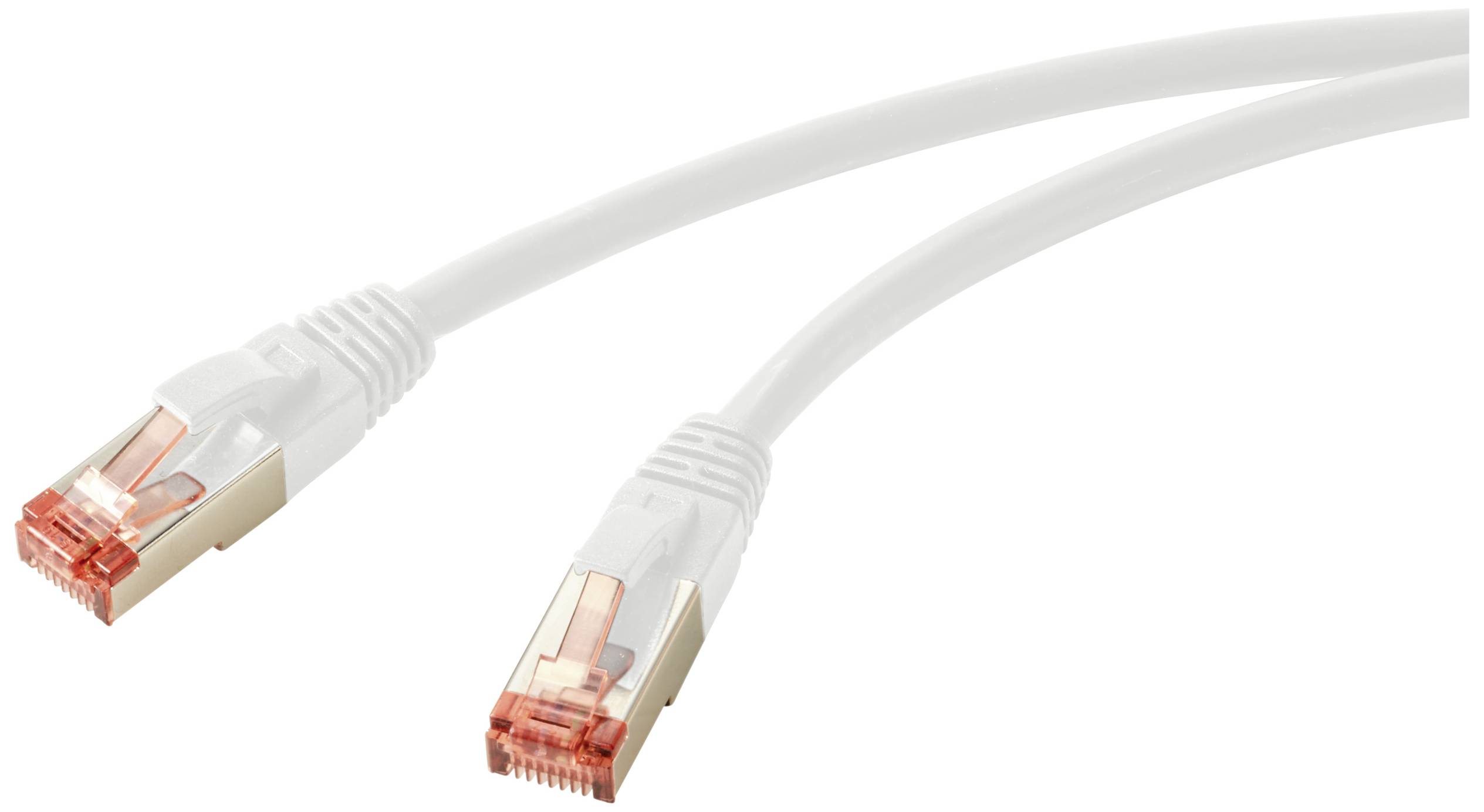 Renkforce RF-5771886 RJ45 Netwerkkabel, patchkabel CAT 6 S/FTP 1.50 m Computer-grijs Halogeenvrij 1 stuk(s)