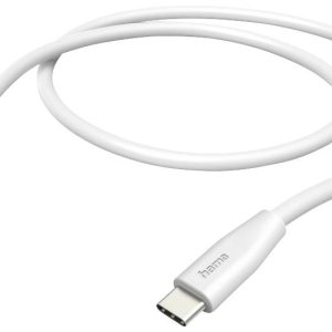 Hama 00201596 USB-laadkabel USB 2.0 USB-A stekker, USB-C stekker 1.50 m Wit Met USB