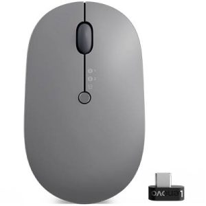 Lenovo Go Wireless Multi Device Muis Draadloos Optisch Grijs 3 Toetsen 2400 dpi Lenovo Go Wireless Multi Device Muis Draadloos Optisch Grijs 3 Toetsen 2400 dpi