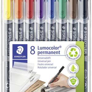 Staedtler Foliestift 313 WP8 313 WP8 Blauw, Bruin, Geel, Groen, Oranje, Rood, Zwart, Violet Staedtler Foliestift 313 WP8 313 WP8 Blauw, Bruin, Geel, Groen, Oranje, Rood, Zwart, Violet