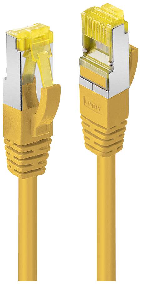 LINDY 47661 RJ45 USB-kabel Kabel S/FTP 0.50 m Geel 1 stuk(s)