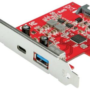 ROLINE PCI Express-kaart, USB 3.2 Gen 2 USB A – USB C, 1x USB-A, 1x USB-C ROLINE PCI Express-kaart, USB 3.2 Gen 2 USB A – USB C, 1x USB-A, 1x USB-C