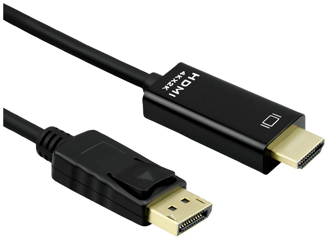 ROLINE DisplayPort Kabel DP - UHDTV, Dun, M/M, zwart, 3 m