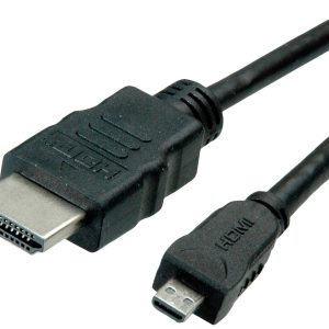 ROLINE GREEN HDMI High Speed ​​Kabel met Ethernet, HDMI male – Micro HDMI male, 2 m