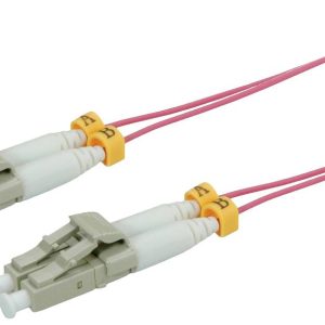 ROLINE Glasvezel kabel, dun, 50/125µm OM4, LC/LC, LSOH, Slim, violet, 7 m ROLINE Glasvezel kabel, dun, 50/125µm OM4, LC/LC, LSOH, Slim, violet, 7 m