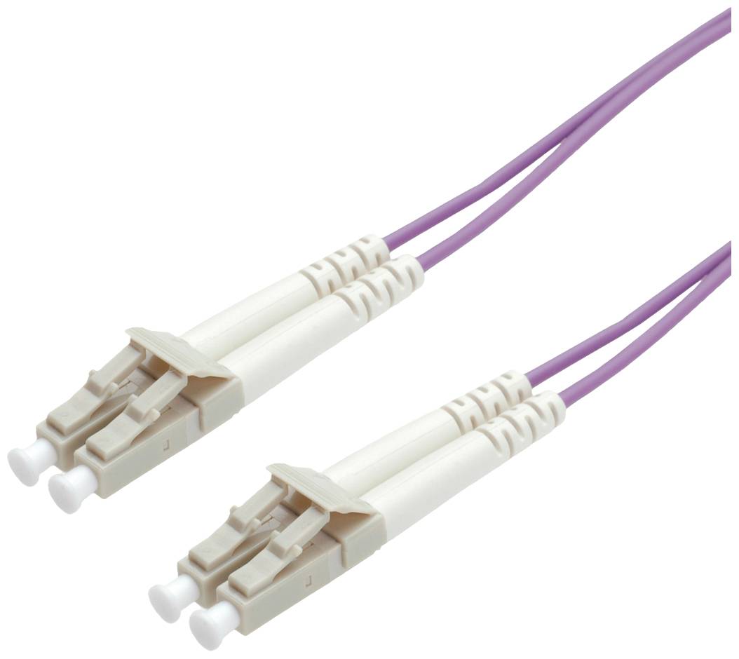 ROLINE glasvezelkabel 50/125µm OM4, LC/LC, violet, 7 m