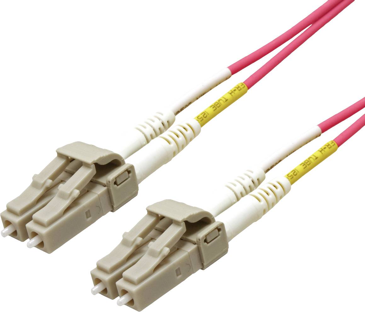 ROLINE glasvezelkabel 50/125µm OM4, LC/LC, LSOH, Low-Loss, violet, 7 m