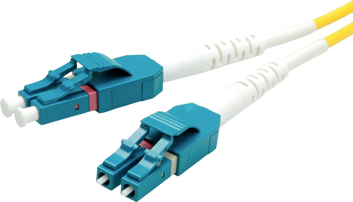 ROLINE glasvezelkabel duplex, single mode 9/125µm OS2, LC/LC, LSOH, geel, 7 m