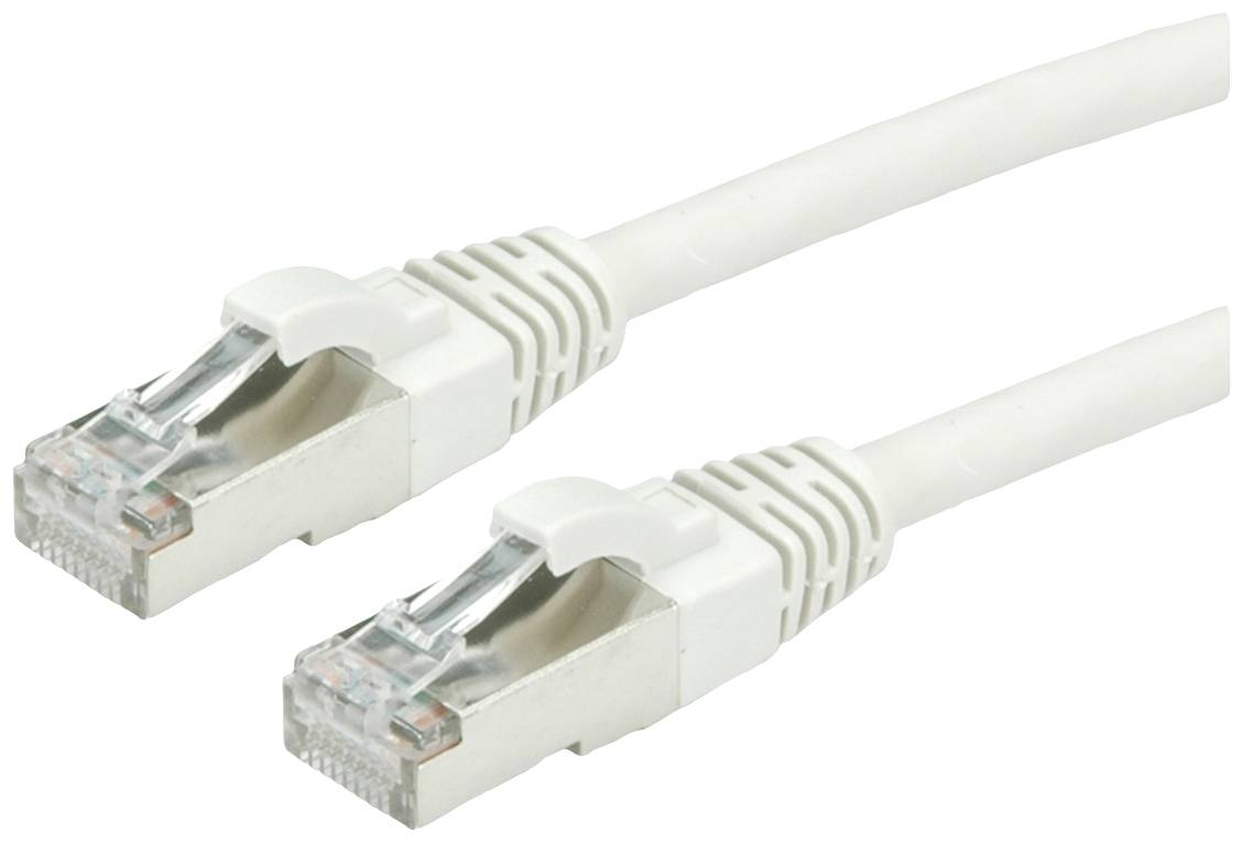 ROLINE S/FTP-kabel Cat.7, LSOH, met RJ-45 connectoren (500 MHz / Klasse EA), grijs, 0,5 m
