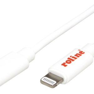 ROLINE USB type C Sync & Charge kabel voor Apple apparaten met 8pin-Connector, wit, 1 m ROLINE USB type C Sync & Charge kabel voor Apple apparaten met 8pin-Connector, wit, 1 m