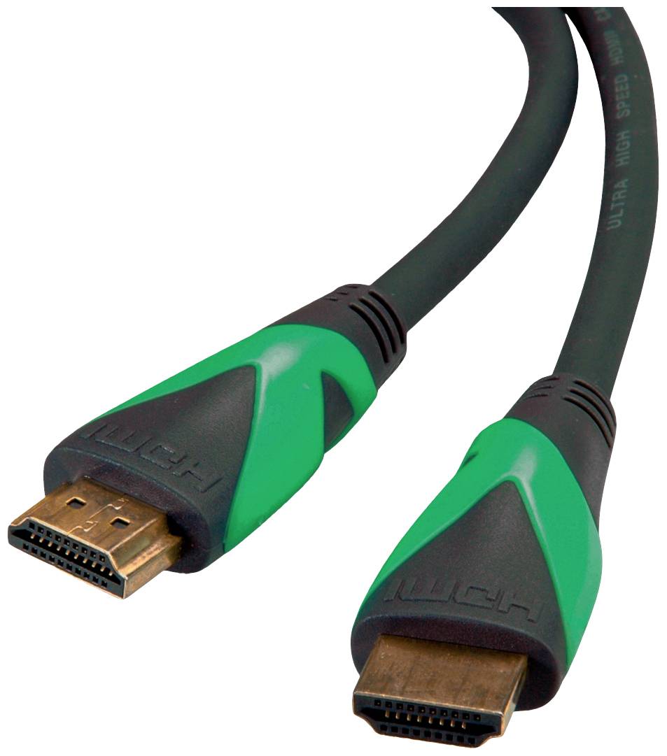 ROLINE GREEN ATC 8K HDMI Ultra HD Kabel met Ethernet, M/M, zwart, 2 m
