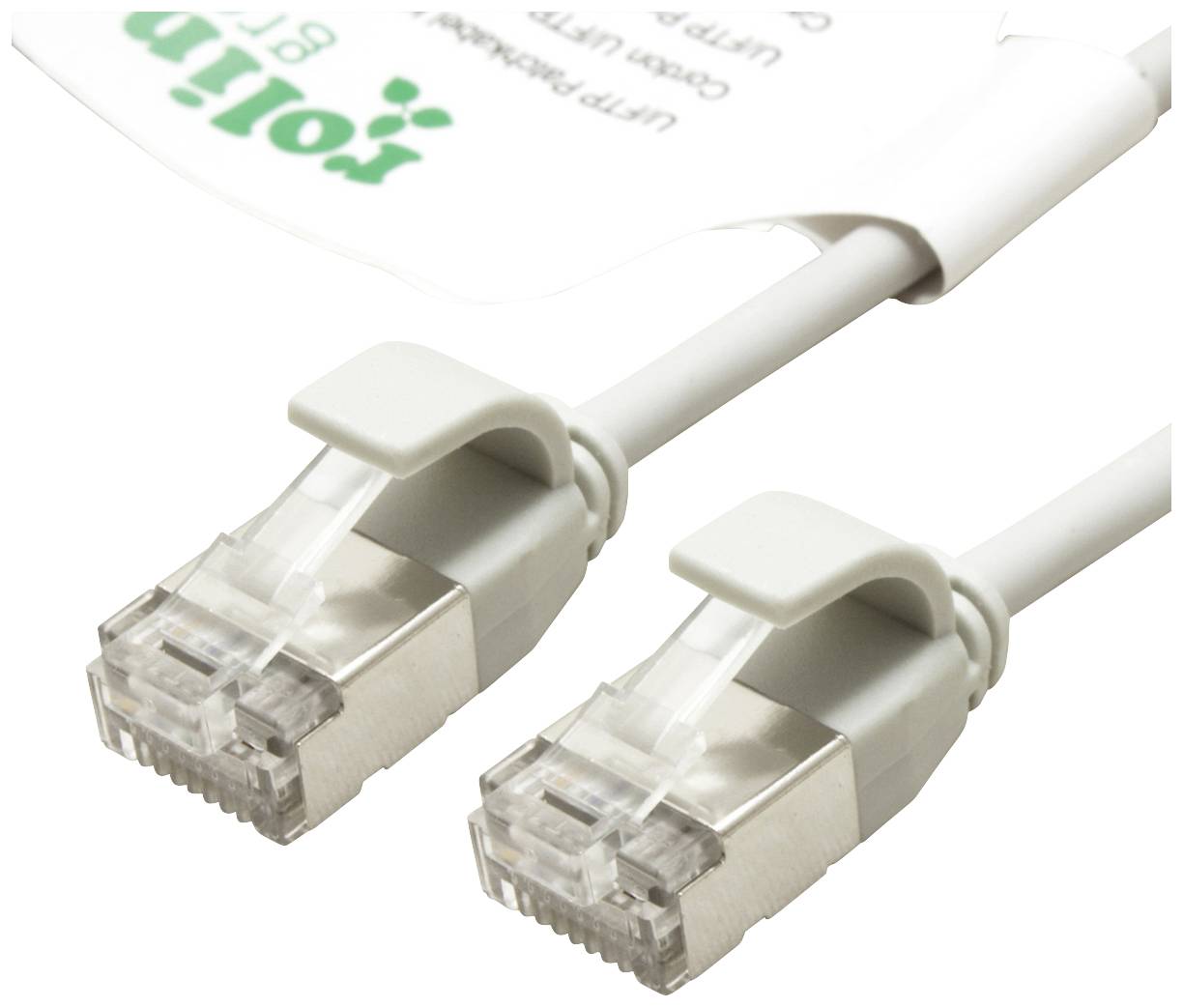 ROLINE GREEN F/UTP DataCenter Patchkabel Cat.6A (Class EA), LSOH, extra dun, grijs, 0,5 m