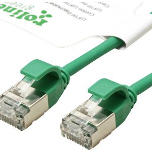 ROLINE GREEN F/UTP DataCenter Patchkabel Cat.6A (Class EA), LSOH, extra dun, groen, 3 m