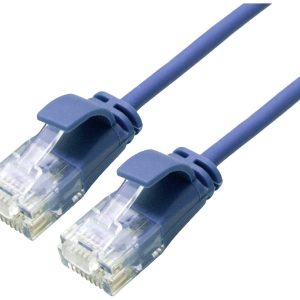 ROLINE GREEN UTP patchkabel Cat.6A (Class EA), LSOH, extra dun, blauw, 2 m