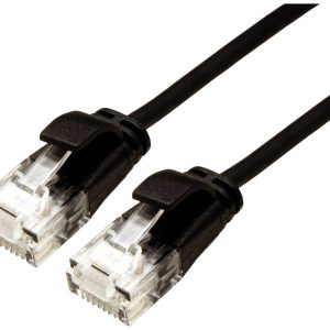 ROLINE GREEN UTP patchkabel Cat.6A (Class EA), LSOH, extra dun, zwart, 2 m ROLINE GREEN UTP patchkabel Cat.6A (Class EA), LSOH, extra dun, zwart, 2 m
