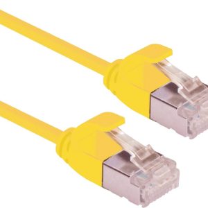 ROLINE F/UTP DataCenter Patchkabel Cat.6A (Class EA), LSOH, extra dun, geel, 0,3 m ROLINE F/UTP DataCenter Patchkabel Cat.6A (Class EA), LSOH, extra dun, geel, 0,3 m