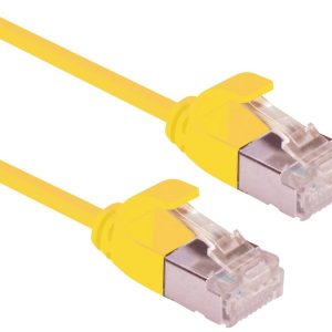 ROLINE F/UTP DataCenter Patchkabel Cat.6A (Class EA), LSOH, extra dun, geel, 2 m ROLINE F/UTP DataCenter Patchkabel Cat.6A (Class EA), LSOH, extra dun, geel, 2 m