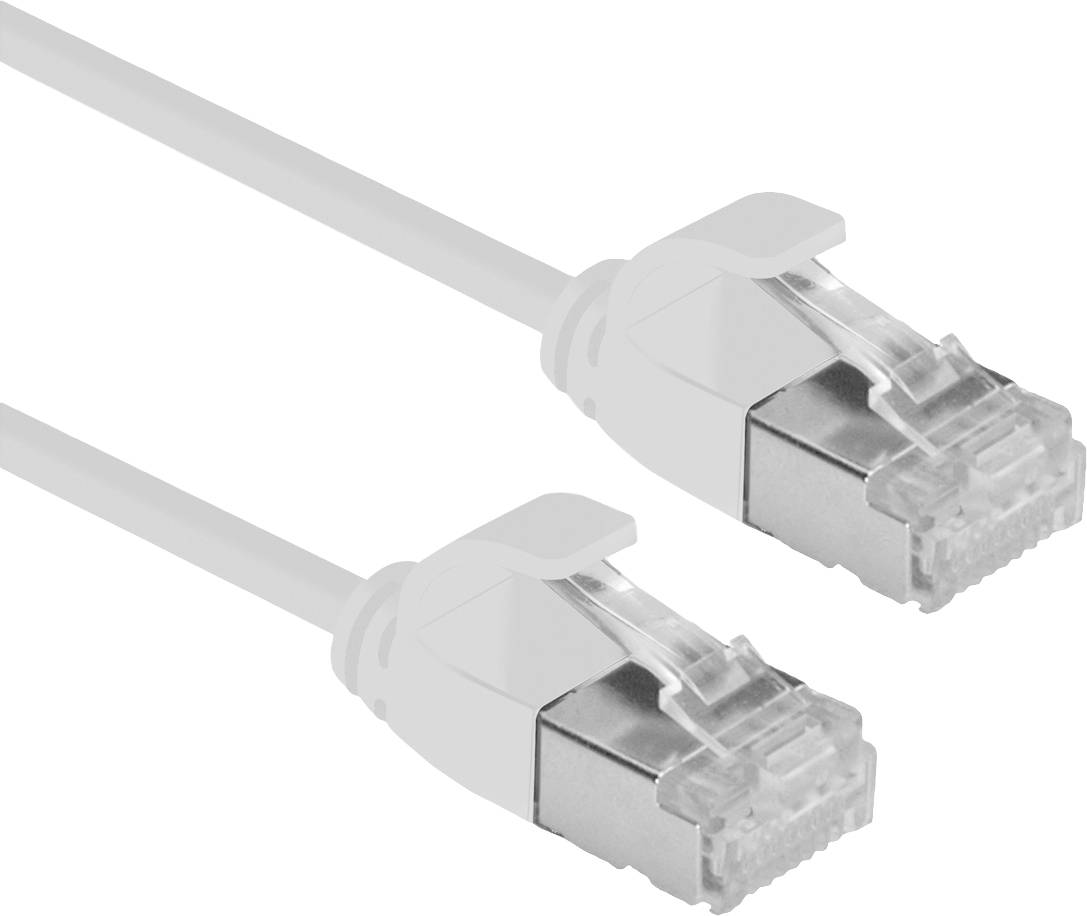 ROLINE F/UTP DataCenter Patchkabel Cat.6A (Class EA), LSOH, extra dun, grijs, 0,3 m
