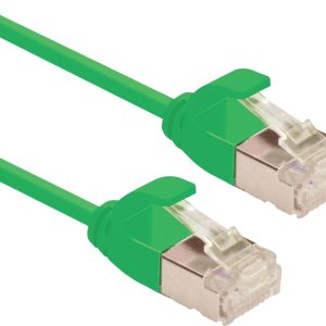 ROLINE F/UTP DataCenter Patchkabel Cat.6A (Class EA), LSOH, extra dun, groen, 0,5 m ROLINE F/UTP DataCenter Patchkabel Cat.6A (Class EA), LSOH, extra dun, groen, 0,5 m