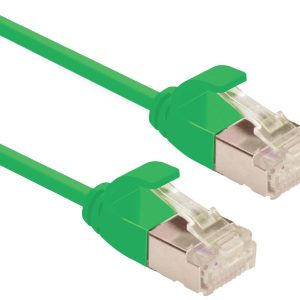 ROLINE F/UTP DataCenter Patchkabel Cat.6A (Class EA), LSOH, extra dun, groen, 1,5 m ROLINE F/UTP DataCenter Patchkabel Cat.6A (Class EA), LSOH, extra dun, groen, 1,5 m