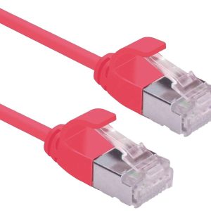 ROLINE F/UTP DataCenter Patchkabel Cat.6A (Class EA), LSOH, extra dun, rood, 1 m ROLINE F/UTP DataCenter Patchkabel Cat.6A (Class EA), LSOH, extra dun, rood, 1 m