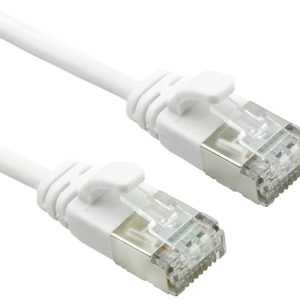 ROLINE F/UTP DataCenter Patchkabel Cat.6A (Class EA), LSOH, extra dun, wit, 0,3 m ROLINE F/UTP DataCenter Patchkabel Cat.6A (Class EA), LSOH, extra dun, wit, 0,3 m