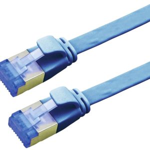 VALUE FTP patchkabel, Cat.6A (Class EA), extra plat, blauw, 0,5 m VALUE FTP patchkabel, Cat.6A (Class EA), extra plat, blauw, 0,5 m