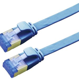 VALUE FTP patchkabel, Cat.6A (Class EA), extra plat, blauw, 1 m VALUE FTP patchkabel, Cat.6A (Class EA), extra plat, blauw, 1 m