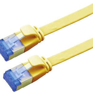 VALUE FTP patchkabel, Cat.6A (Class EA), extra plat, geel, 1 m VALUE FTP patchkabel, Cat.6A (Class EA), extra plat, geel, 1 m
