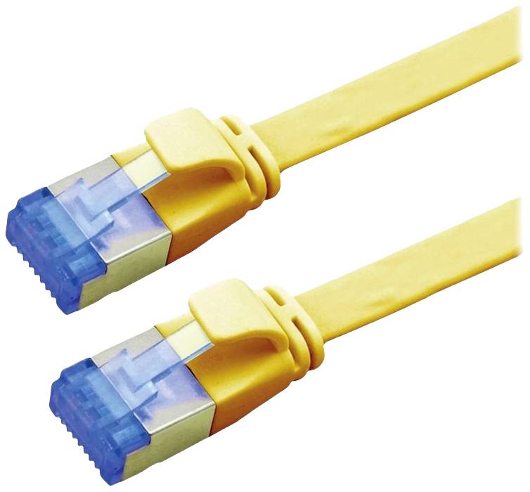 VALUE FTP patchkabel, Cat.6A (Class EA), extra plat, geel, 2 m