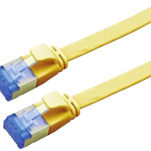 VALUE FTP patchkabel, Cat.6A (Class EA), extra plat, geel, 5 m VALUE FTP patchkabel, Cat.6A (Class EA), extra plat, geel, 5 m