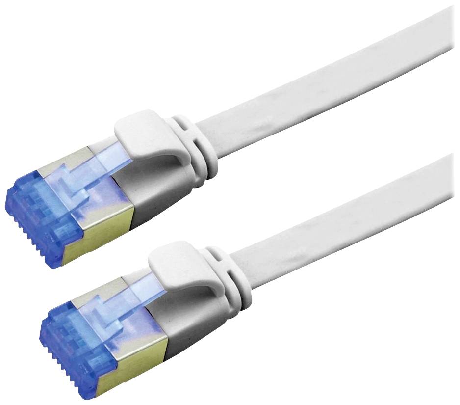 VALUE FTP patchkabel, Cat.6A (Class EA), extra plat, grijs, 0,5 m