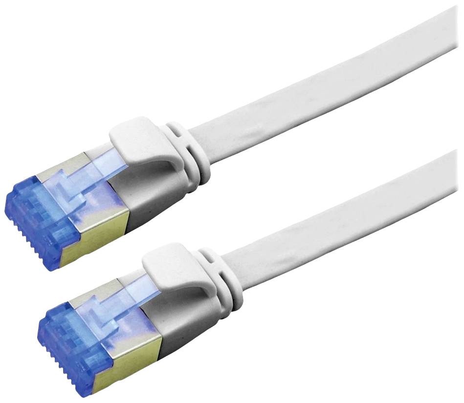 VALUE FTP patchkabel, Cat.6A (Class EA), extra plat, grijs, 1 m