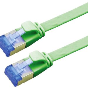 VALUE FTP patchkabel, Cat.6A (Class EA), extra plat, groen, 1 m VALUE FTP patchkabel, Cat.6A (Class EA), extra plat, groen, 1 m