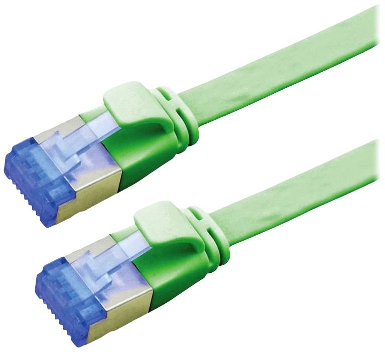 VALUE FTP patchkabel, Cat.6A (Class EA), extra plat, groen, 5 m
