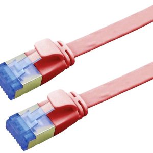 VALUE FTP patchkabel, Cat.6A (Class EA), extra plat, rood, 0,5 m VALUE FTP patchkabel, Cat.6A (Class EA), extra plat, rood, 0,5 m