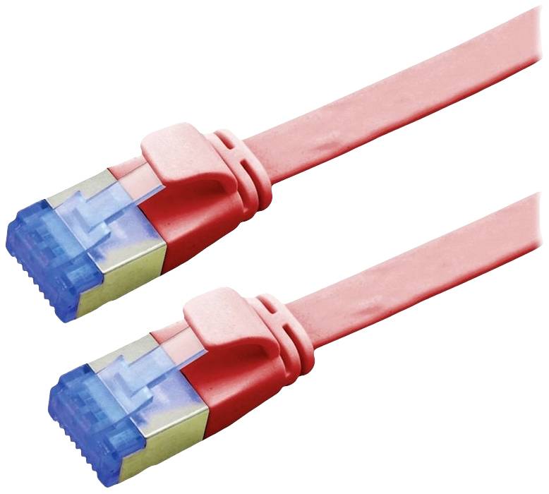 VALUE FTP patchkabel, Cat.6A (Class EA), extra plat, rood, 2 m