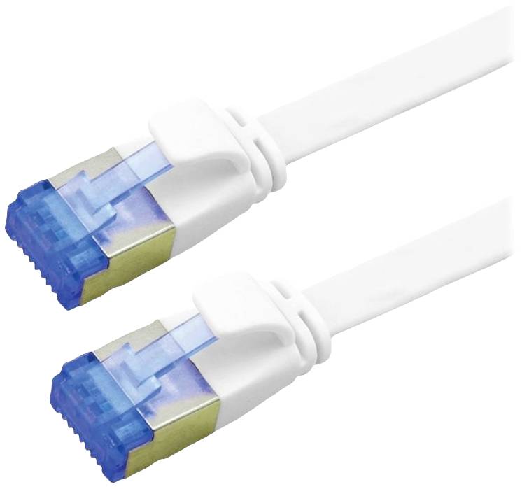 VALUE FTP patchkabel, Cat.6A (Class EA), extra plat, wit, 0,5 m