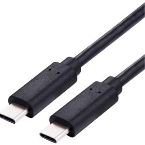 VALUE USB 2.0 Kabel, C-C, M/M, 100W, zwart, 1 m VALUE USB 2.0 Kabel, C-C, M/M, 100W, zwart, 1 m