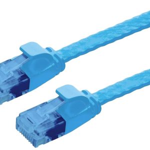 VALUE UTP patchkabel, Cat.6A (Class EA), extra plat, blauw, 1 m VALUE UTP patchkabel, Cat.6A (Class EA), extra plat, blauw, 1 m