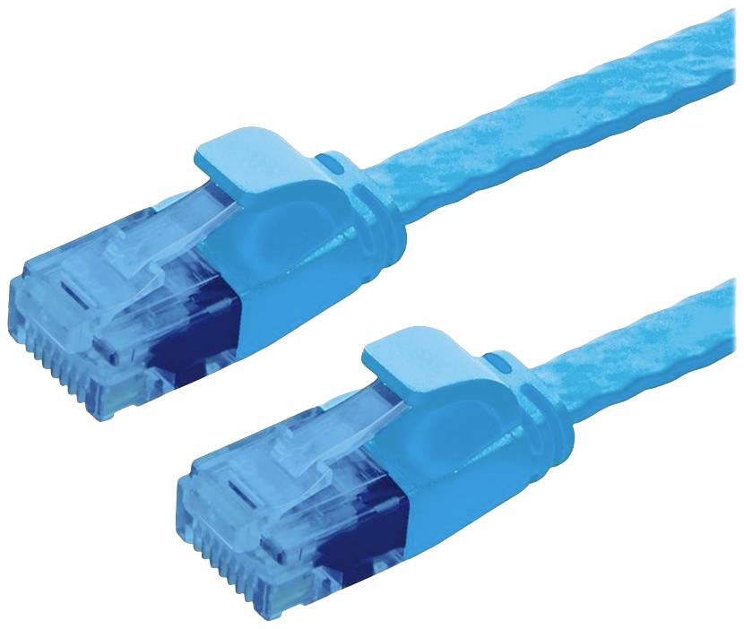 VALUE UTP patchkabel, Cat.6A (Class EA), extra plat, blauw, 3 m