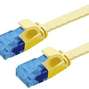 VALUE UTP patchkabel, Cat.6A (Class EA), extra plat, geel, 2 m VALUE UTP patchkabel, Cat.6A (Class EA), extra plat, geel, 2 m