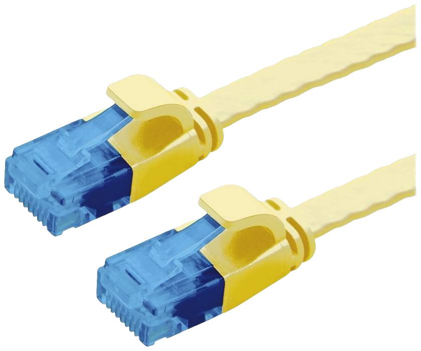 VALUE UTP patchkabel, Cat.6A (Class EA), extra plat, geel, 2 m