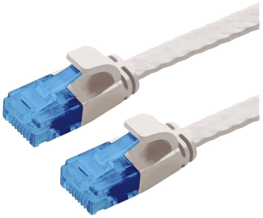 VALUE UTP patchkabel, Cat.6A (Class EA), extra plat, grijs, 1 m