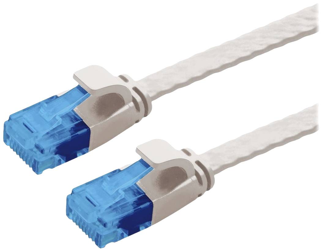 VALUE UTP patchkabel, Cat.6A (Class EA), extra plat, grijs, 2 m