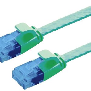 VALUE UTP patchkabel, Cat.6A (Class EA), extra plat, groen, 1,5 m